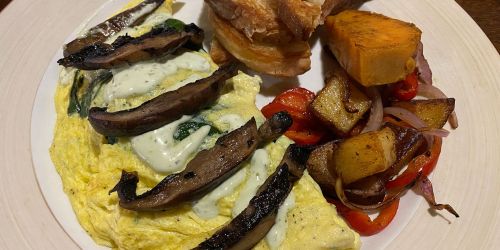 Grilled Portobello Omelet