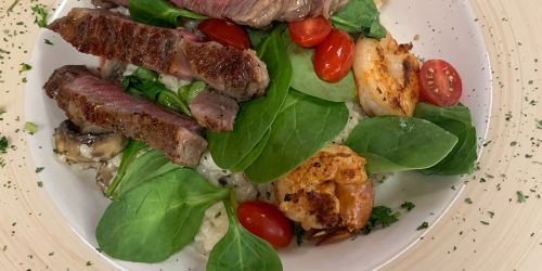 Steak & Shrimp Risotto